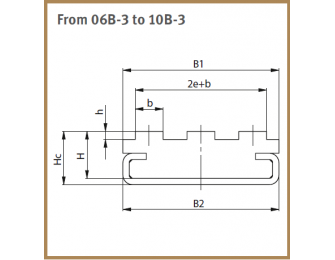 TYPE CT TRIPLEX PA66 Rollenkette Bahnführung alt=